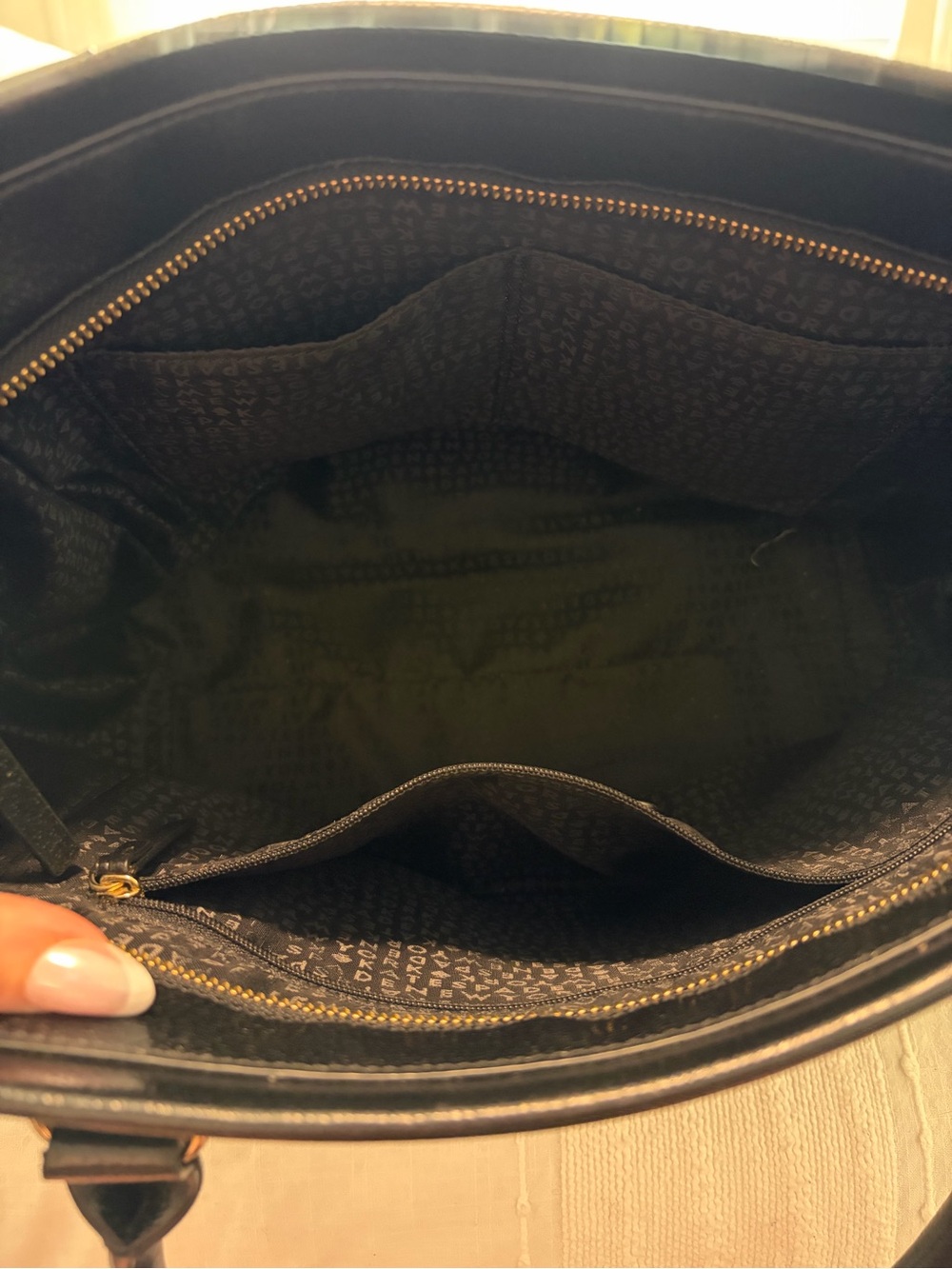 kate spade Black Leather Tote - Picture 3 of 4
